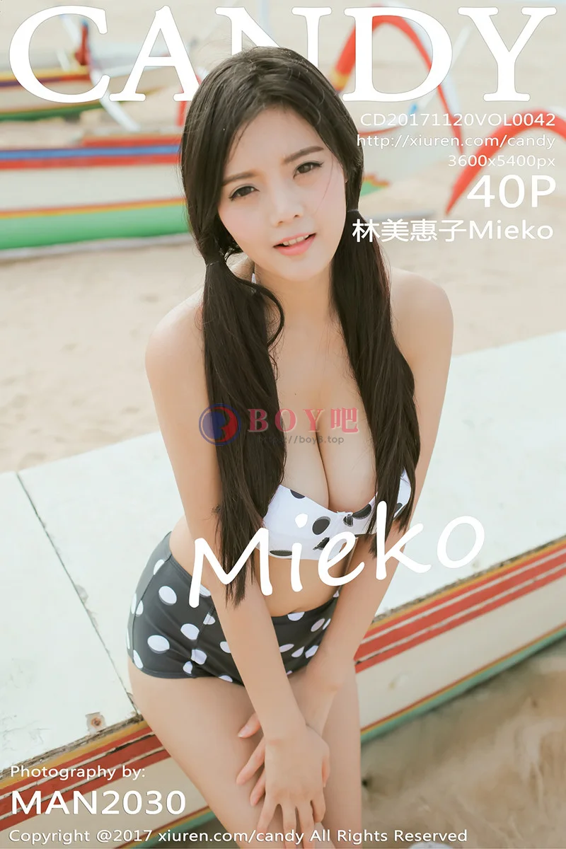 [Candy网红馆] Vol.042 嫩模林美惠子Mieko巴厘岛旅拍海边性感比基尼完美写真-BOY吧