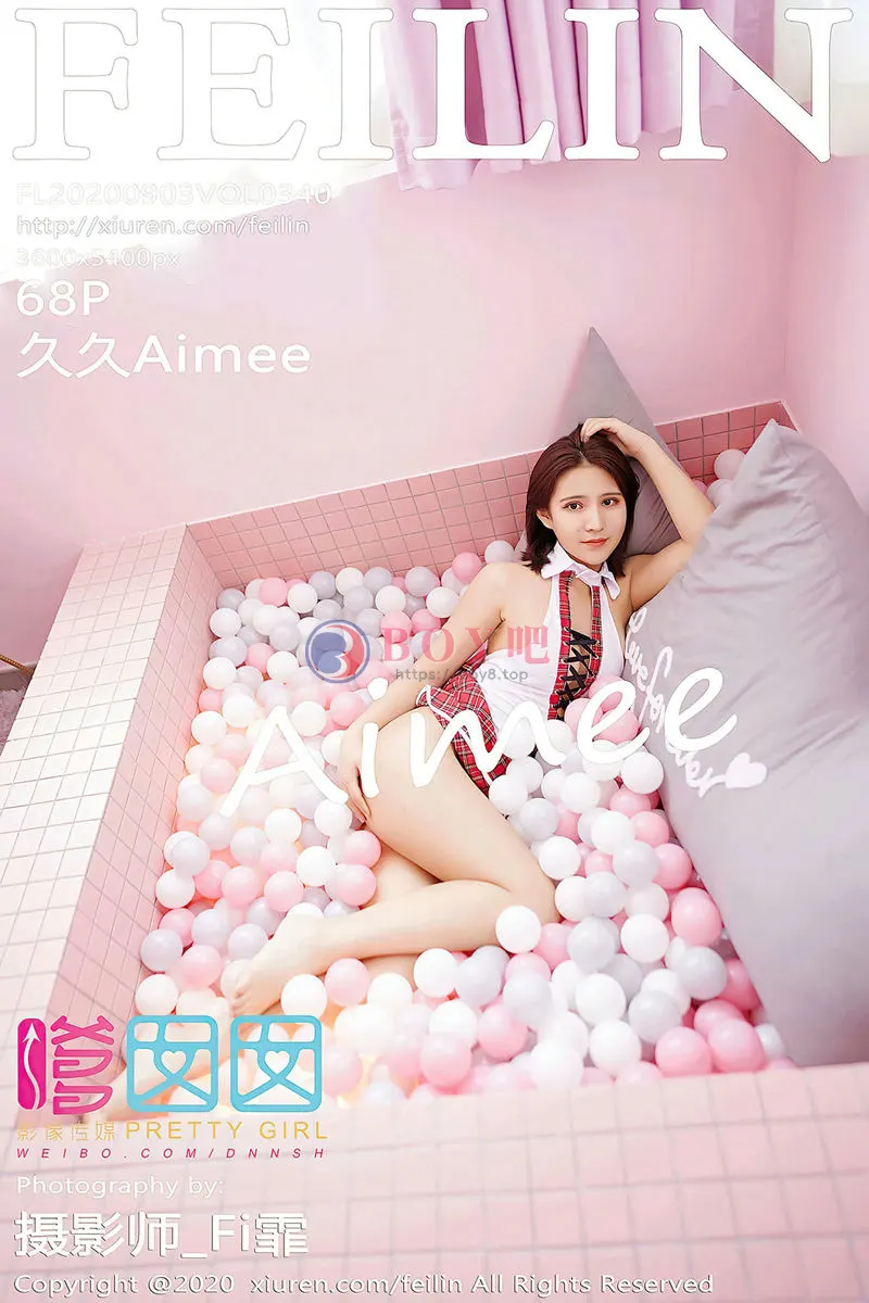 [FeiLin嗲囡囡] Vol.340 嫩模久久Aimee波波池清纯校服+透视空乘制服秀火辣身材诱惑写真-BOY吧
