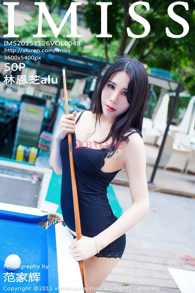 [IMiss爱蜜社] Vol.048 嫩模林恩芝黑色蕾丝内裤秀美臀性感内衣迷人美胸写真-BOY吧