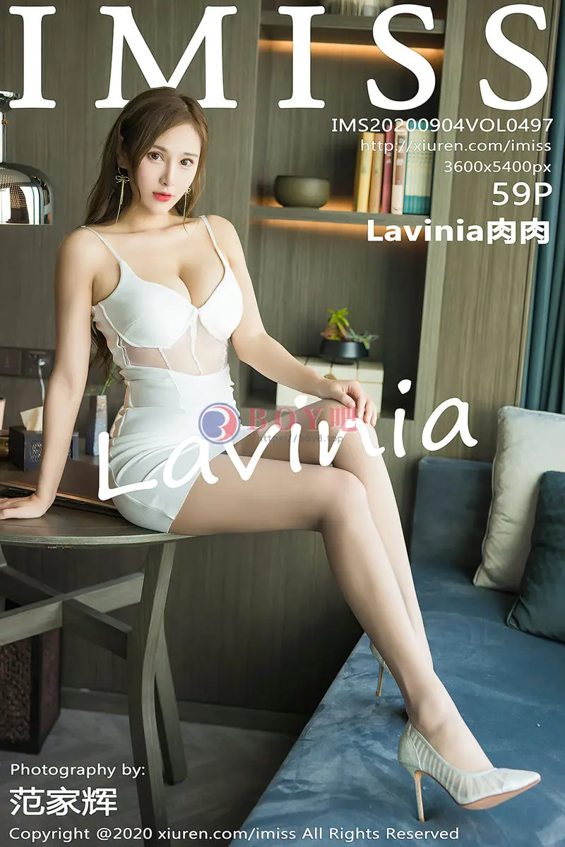 [IMiss爱蜜社] Vol.497 气质女神Lavinia脱典雅服饰露性感内衣秀完美身材诱惑写真-BOY吧