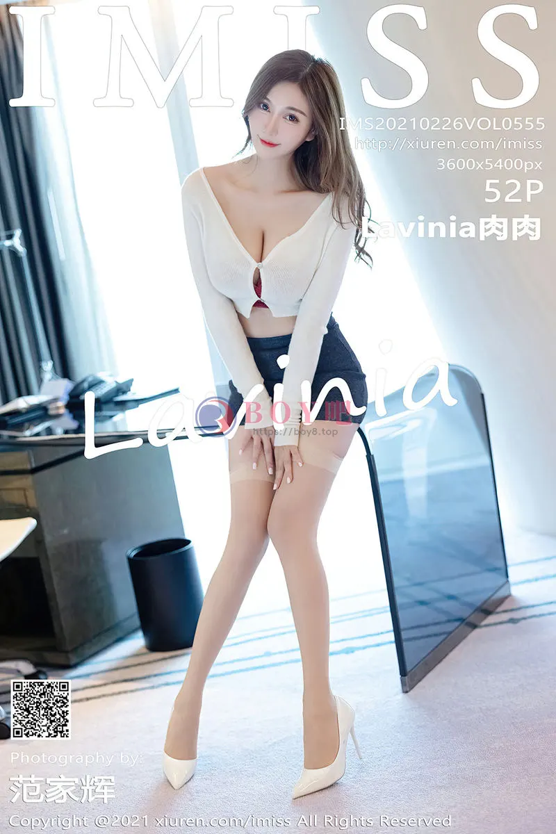 [IMiss爱蜜社] Vol.555 气质女神Lavinia肉淡雅都市OL制服露性感红色内衣诱惑写真-BOY吧