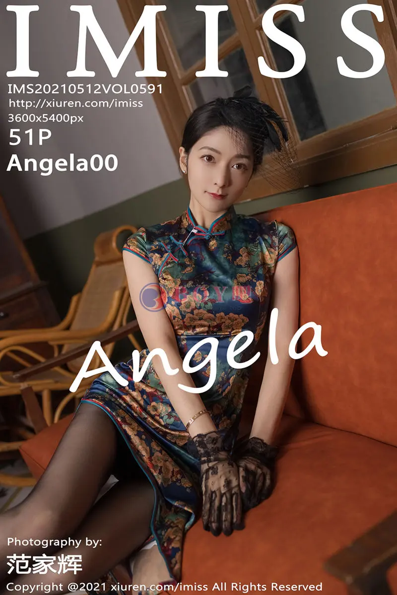 [IMiss爱蜜社] Vol.591 女神Angela00私房脱古韵旗袍露蕾丝内衣秀完美身材诱惑写真-BOY吧