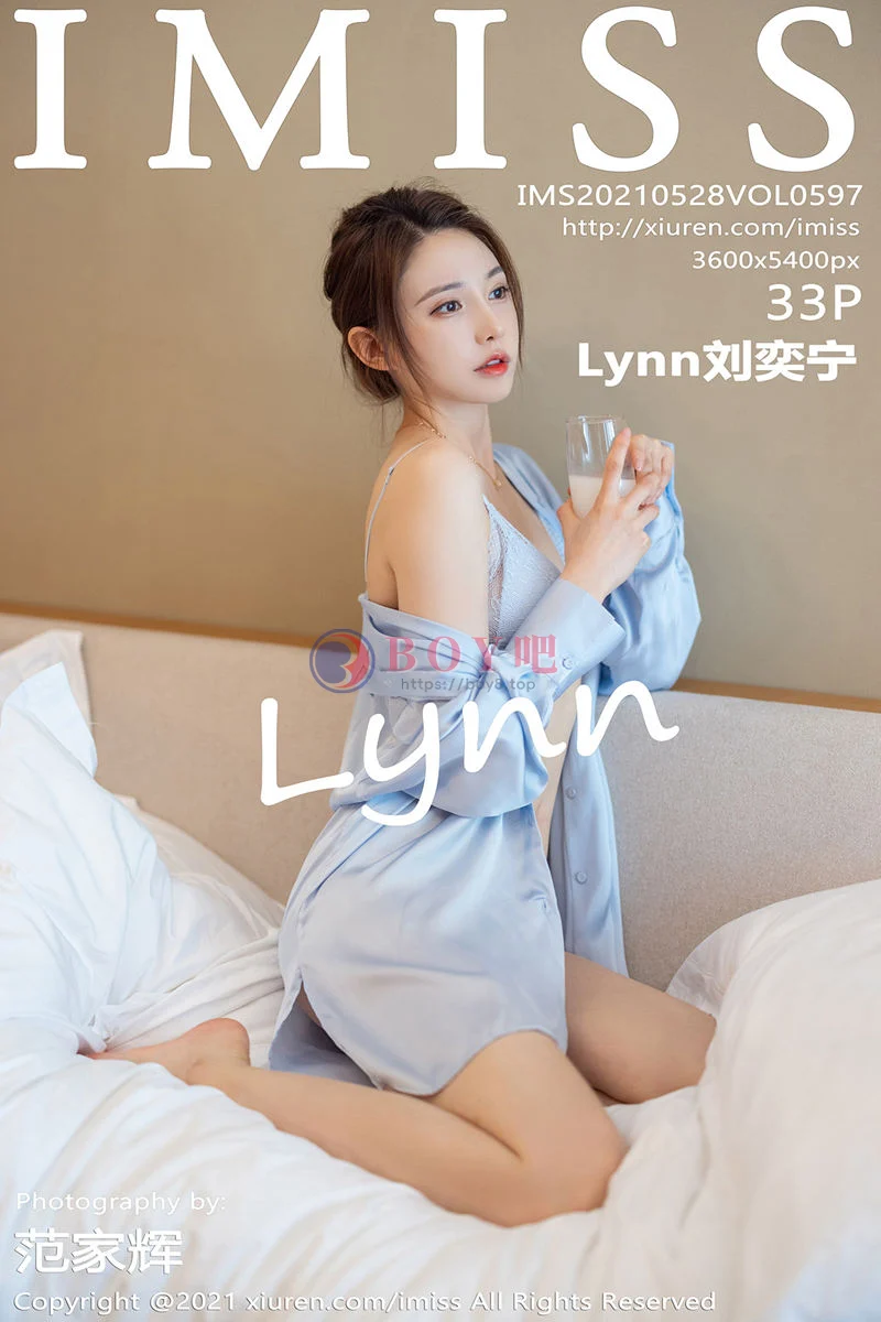 [IMiss爱蜜社] Vol.597 女神Lynn刘奕宁街拍系列+私房床上性感睡衣迷人诱惑写真-BOY吧