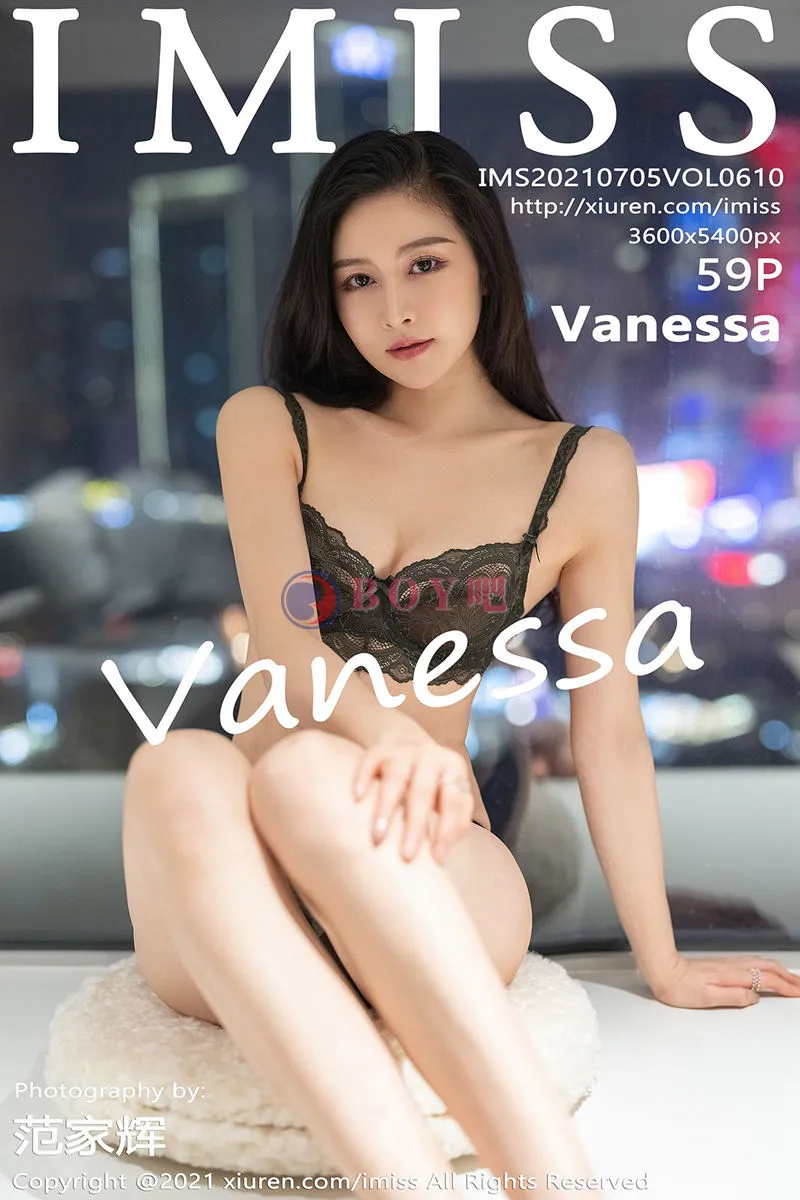 [IMiss爱蜜社] Vol.610 气质美女Vanessa职场OL主题私房半脱露镂空内衣迷人诱惑写真-BOY吧