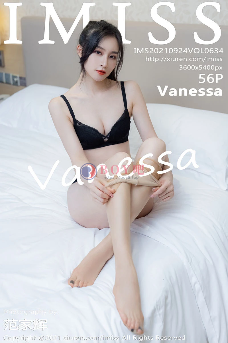 [IMiss爱蜜社] Vol.634 气质美女Vanessa私房脱典雅制服露性感黑色内衣完美诱惑写真-BOY吧