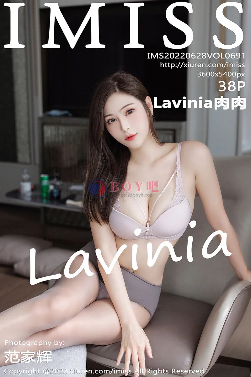 [IMiss爱蜜社] Vol.691 女神Lavinia肉脱性感蓝色吊带裙露浅色内衣秀凹凸身材诱惑写真-BOY吧