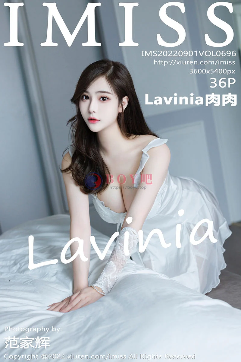 [IMiss爱蜜社] Vol.696 气质女神Lavinia肉性感白色睡裙配白色丝袜秀凹凸身材诱惑写真-BOY吧