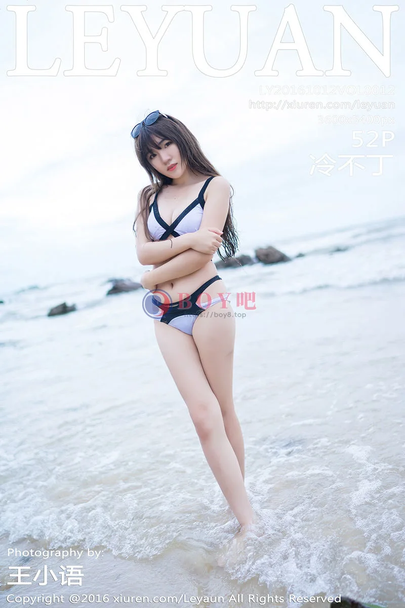 [LeYuan星乐园] Vol.012 嫩模冷不丁性感黑色内衣秀完美胸型粉红内裤诱惑写真 - BOY吧-BOY吧