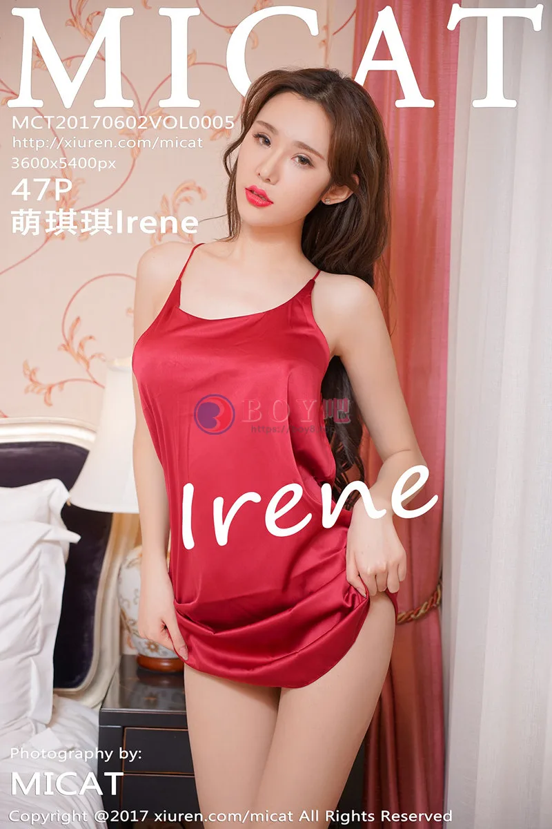[MICAT猫萌榜] Vol.005 女神萌琪琪Irene居家私房内衣丝袜系列秀豪乳翘臀诱惑写真-BOY吧