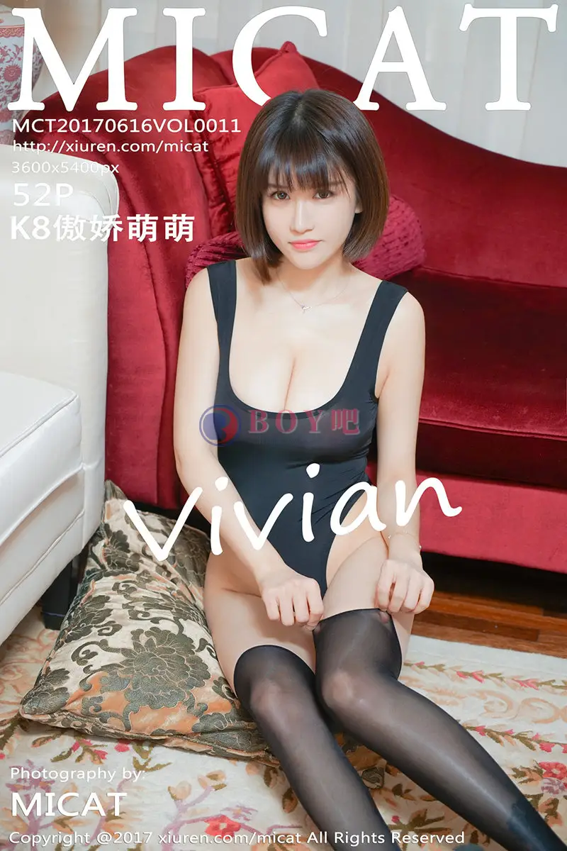 [MICAT猫萌榜] Vol.011 女神K8傲娇萌萌居家私房内衣丝袜系列秀傲人豪乳诱惑写真-BOY吧