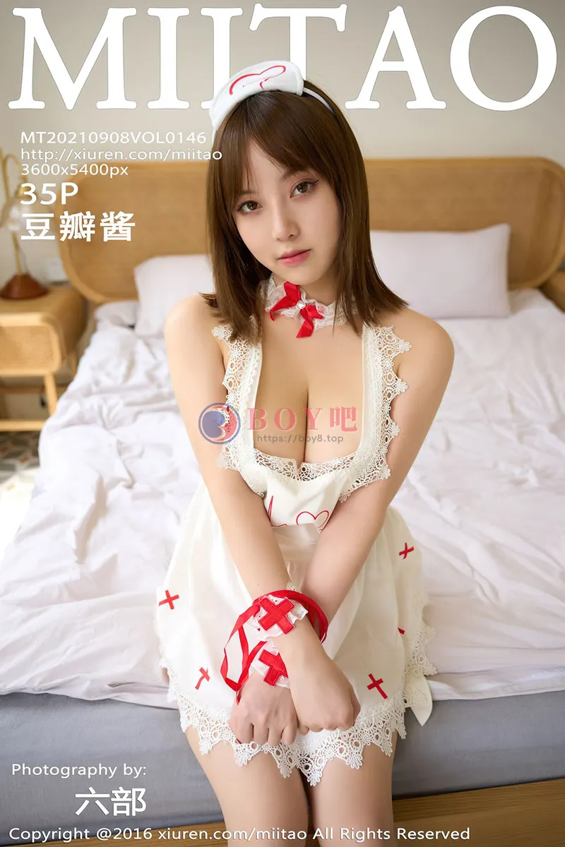 [MiiTao蜜桃社] Vol.146 模特豆瓣酱私房真空情趣护士装+三点式泳装秀豪乳诱惑写真-BOY吧