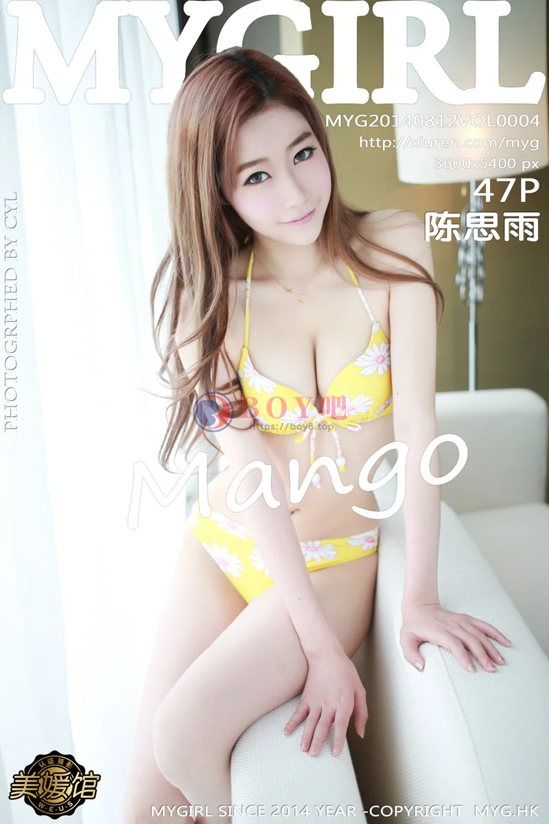 [MyGirl美媛馆] Vol.004 嫩模陈思雨Mango黑色透明情趣内衣豪乳凸点诱惑-BOY吧