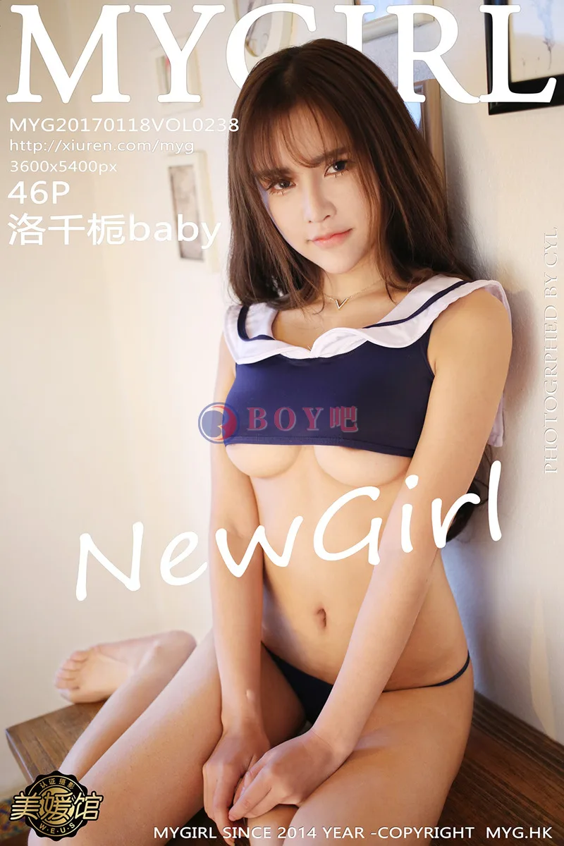 [MyGirl美媛馆] Vol.238 嫩模洛千栀baby居家黑色蕾丝内衣丁字裤美臀诱惑写真 - BOY吧-BOY吧