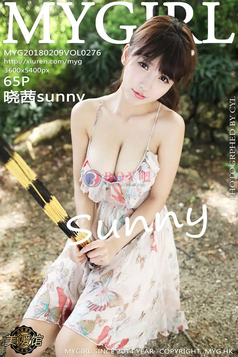 [MyGirl美媛馆] Vol.276 嫩模晓茜sunny性感吊带花裙+泳池比基尼秀傲人豪乳诱惑写真-BOY吧