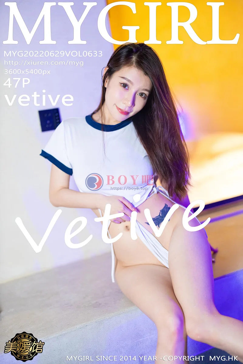 [MyGirl美媛馆] Vol.633 模特Vetive酒店大浴缸半脱露白色高叉连体衣秀浑圆翘臀诱惑写真-BOY吧