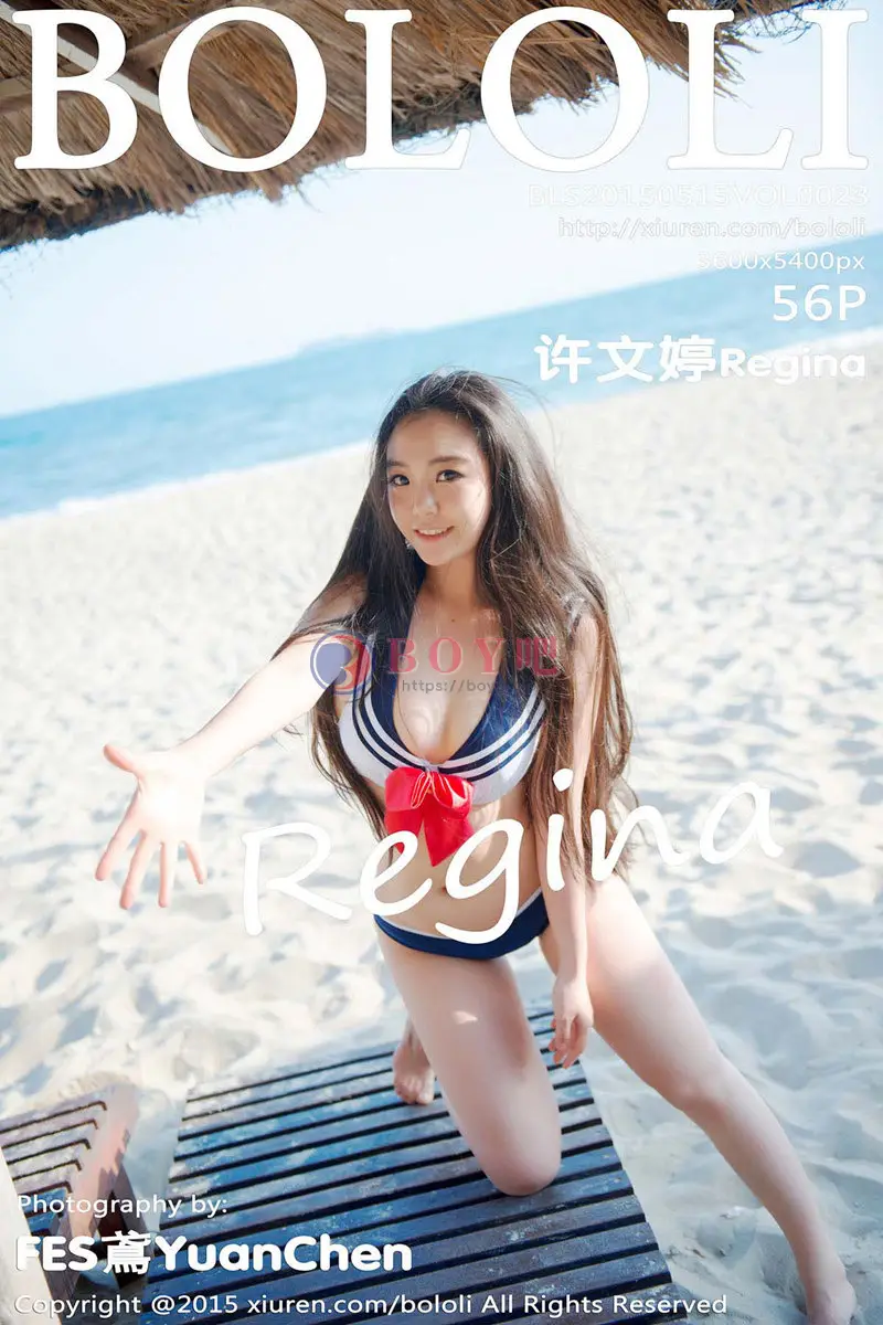 [BoLoli波萝社] Vol.023 嫩模许文婷Regina三亚旅拍校园学妹性感小内裤写真-BOY吧