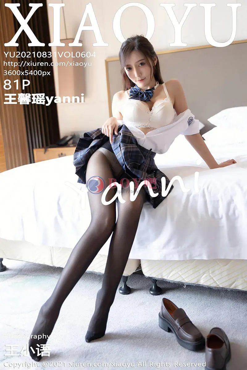 [XiaoYu语画界] Vol.604 女神王馨瑶yanni私房JK制服主题半脱露白色蕾丝内衣诱惑写真 - BOY吧-BOY吧
