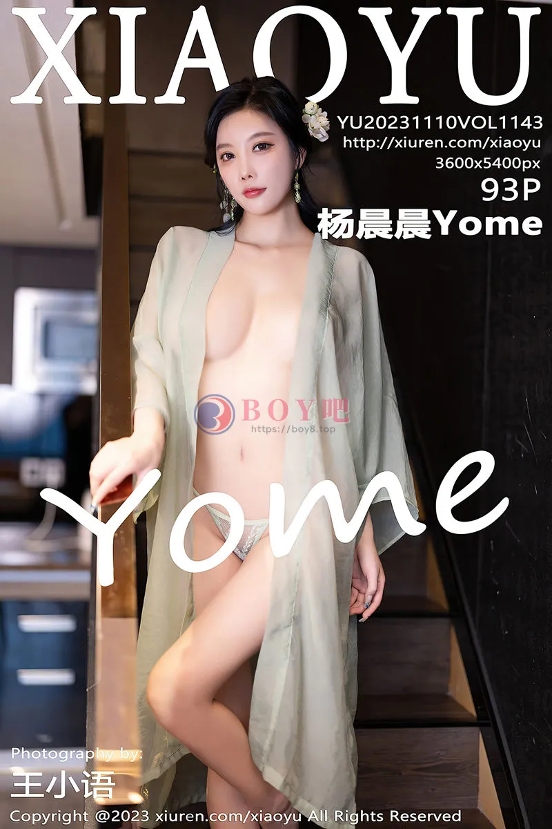 [XiaoYu语画界] Vol.1143 女神杨晨晨性感淡绿薄纱短裙露绿灰色蕾丝情趣服完美诱惑写真-BOY吧