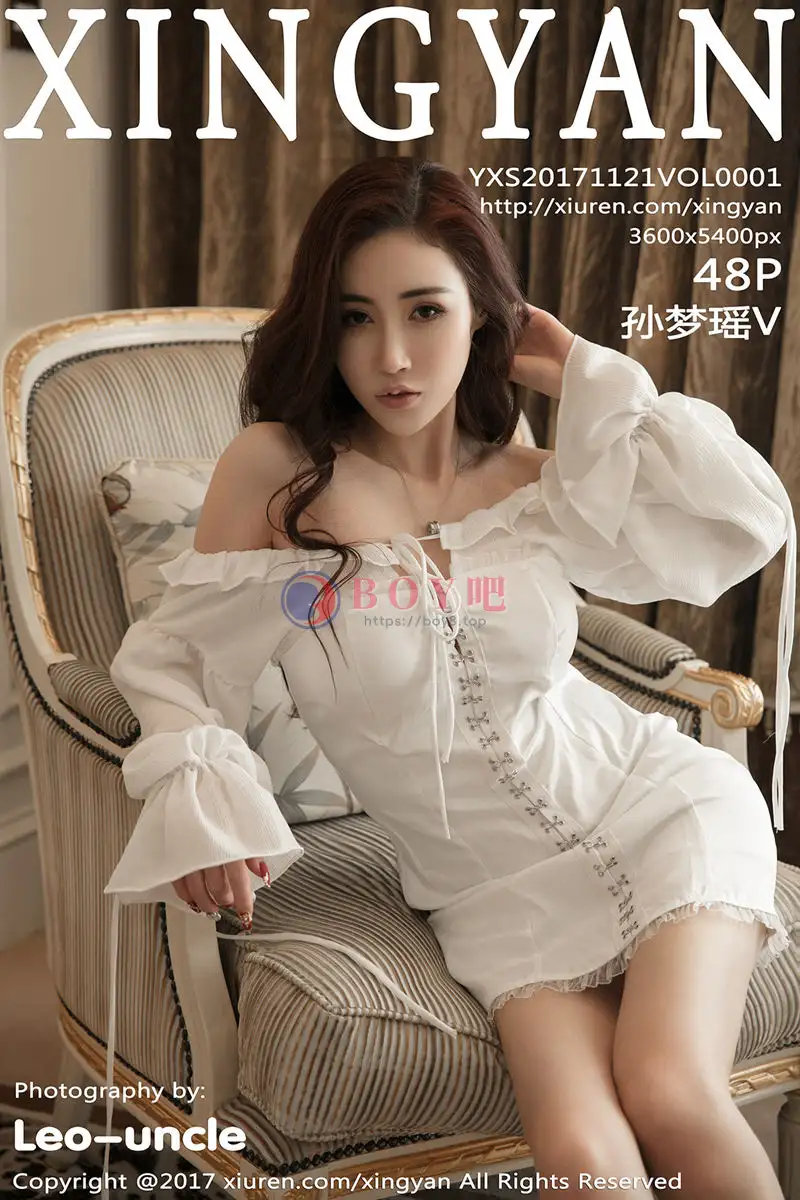 [XingYan星颜社] Vol.001 嫩模孙梦瑶V欧美范低胸连身裙+两套性感私房内衣写真-BOY吧