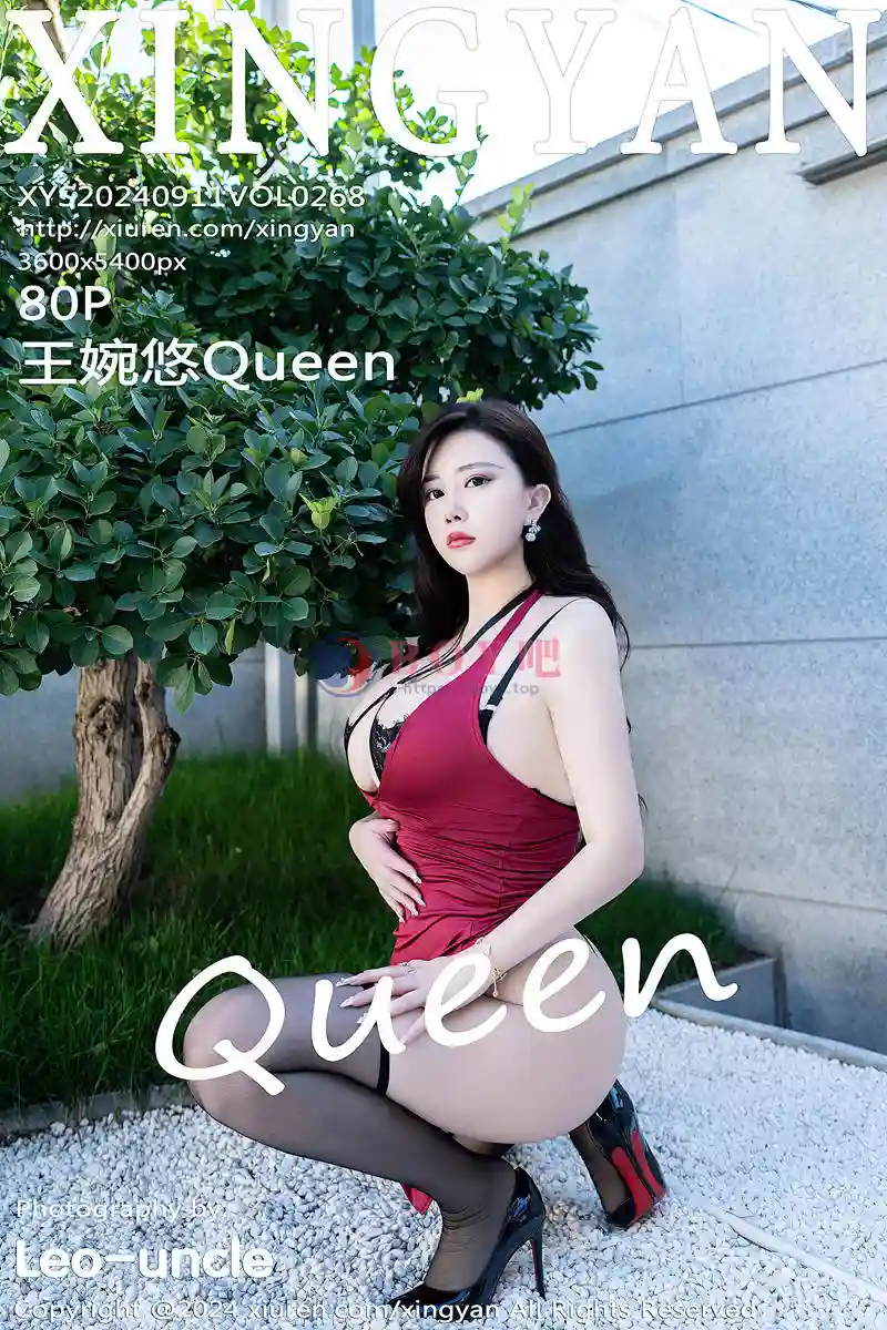[XingYan星颜社] VOL.268 模特王婉悠Queen红色连衣裙露黑色情趣内衣秀丰满身材诱惑写真-BOY吧