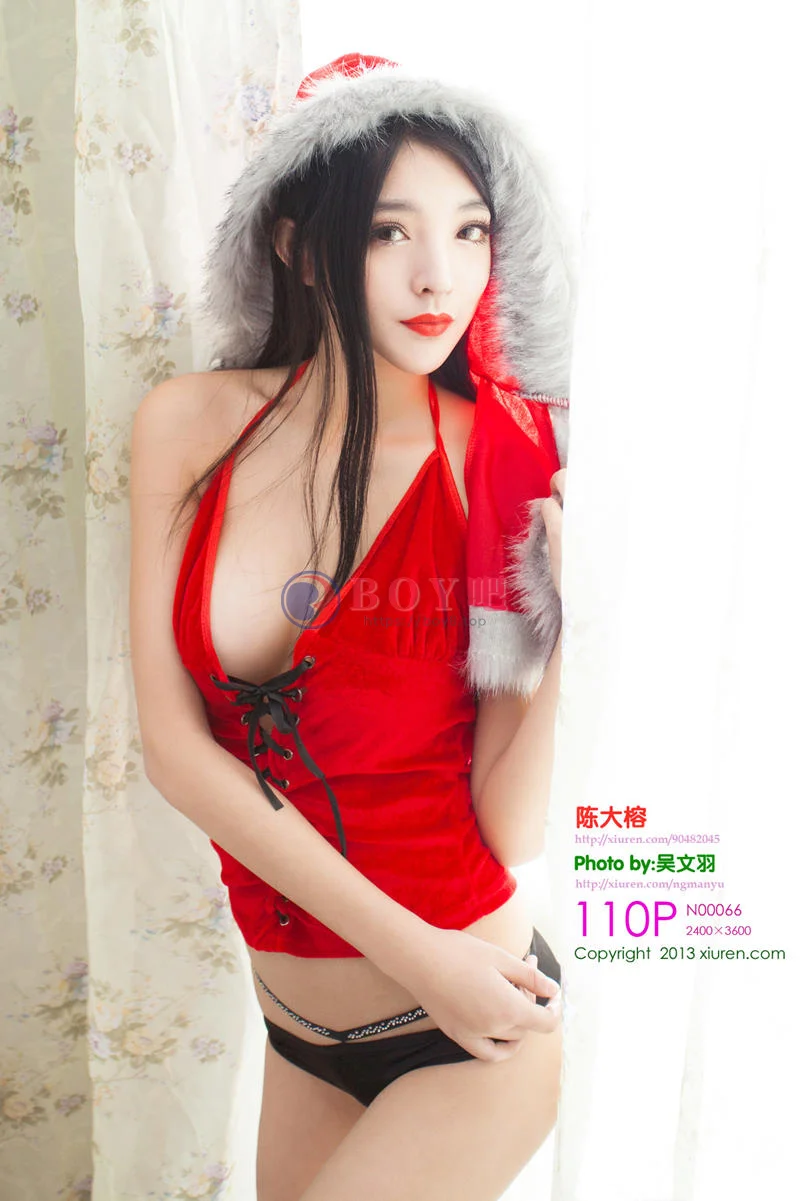 [XiuRen秀人网] No.066 绝美女神陈大榕黑色女仆装性感厨娘系列写真秀1-BOY吧