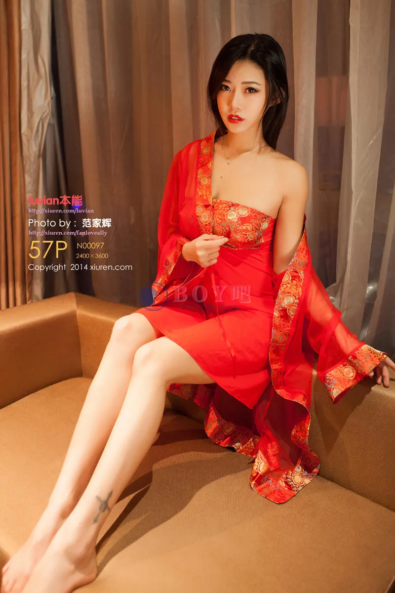 [XiuRen秀人网] No.097 嫩模luvian本能大尺度血滴子遮两点极致诱惑写真-BOY吧