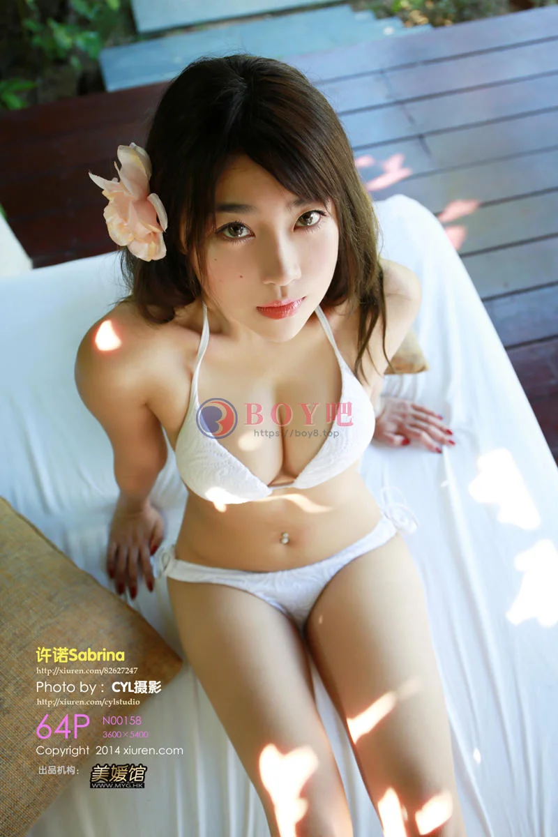[XiuRen秀人网] No.158 嫩模许诺Sabrina性感内衣系列完美身材白嫩美胸写真-BOY吧