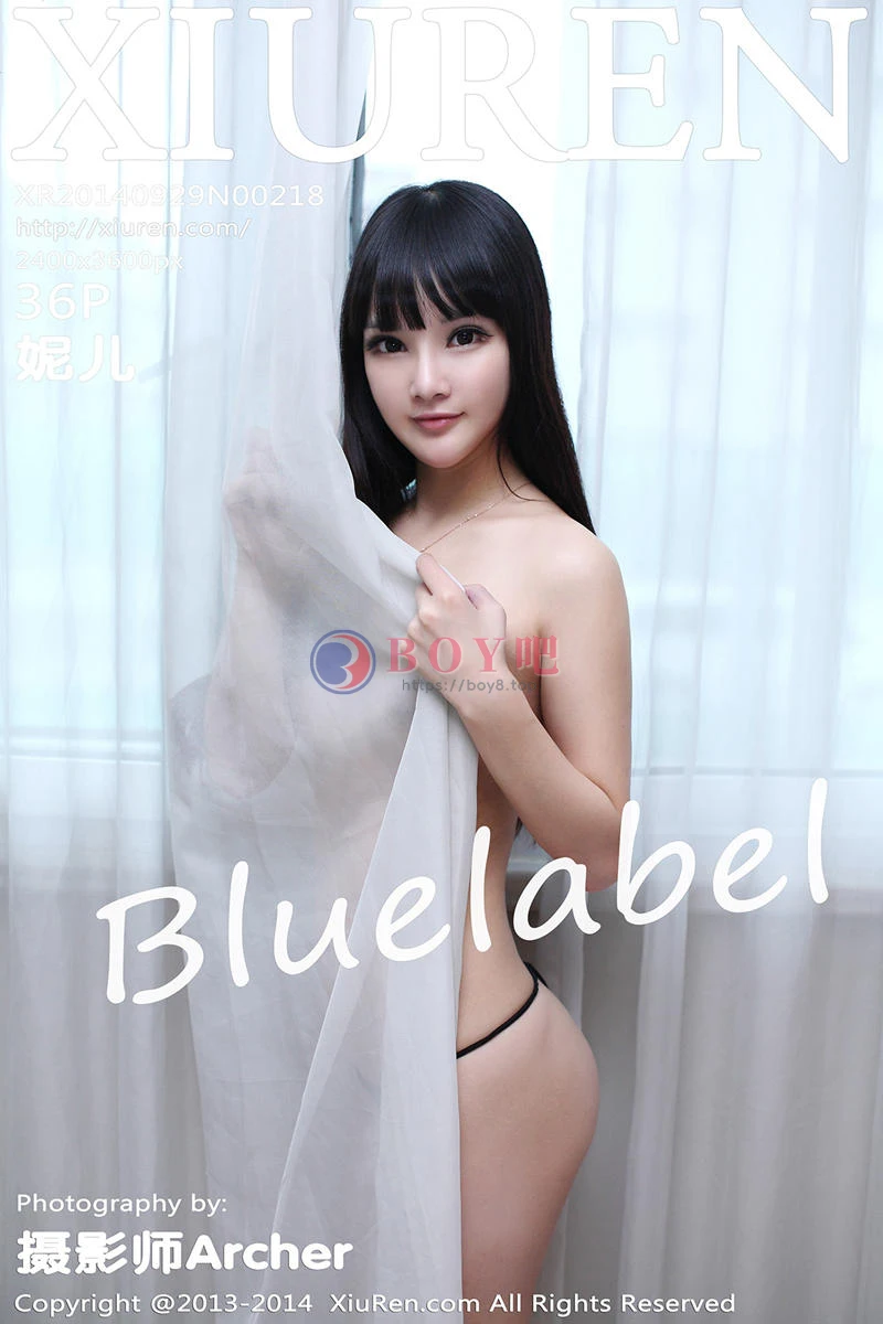 [XiuRen秀人网] No.218 性感尤物妮儿Bluelabel居家私房内衣秀完美身材迷人写真-BOY吧
