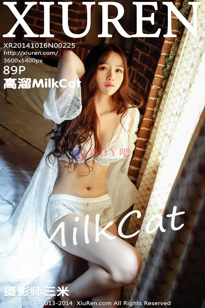 [XiuRen秀人网] No.225 白嫩美少妇高溜MilkCat居家私房内衣完美身材性感写真 - BOY吧-BOY吧