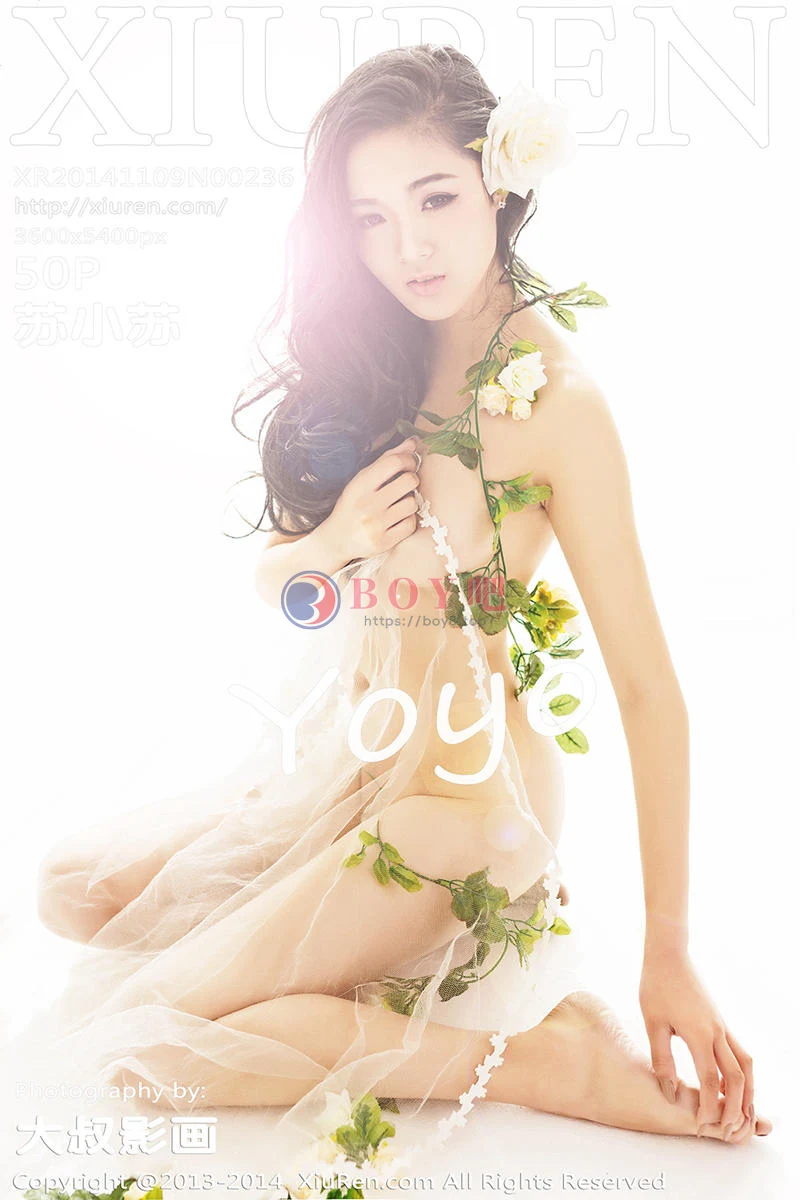 [XiuRen秀人网] No.236 嫩模YOYO苏小苏薄纱遮胸完美身材秀诱人胴体写真-BOY吧