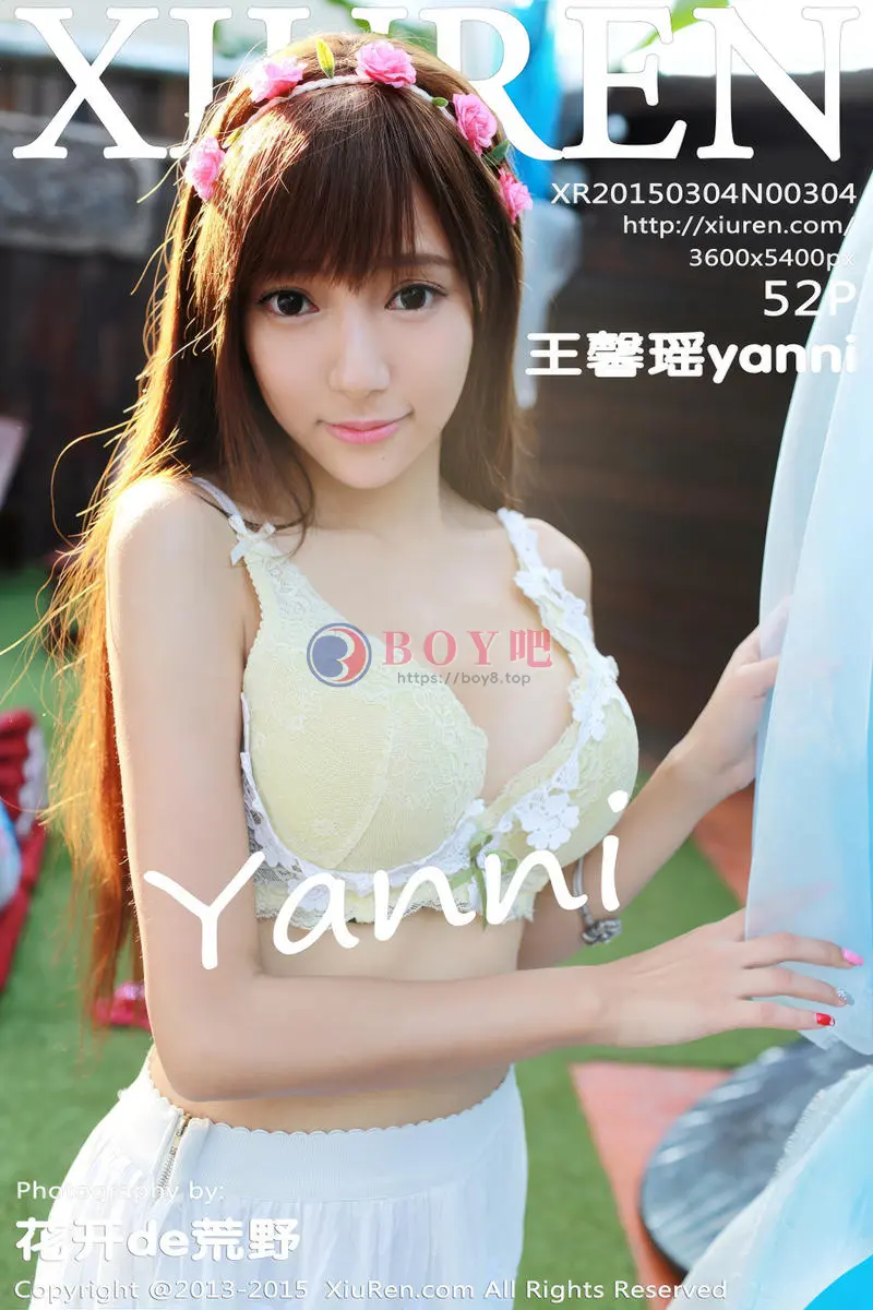 [XiuRen秀人网] No.304 美胸女王馨瑶yanni连身短裙深V秀迷人美胸性感写真 - BOY吧-BOY吧