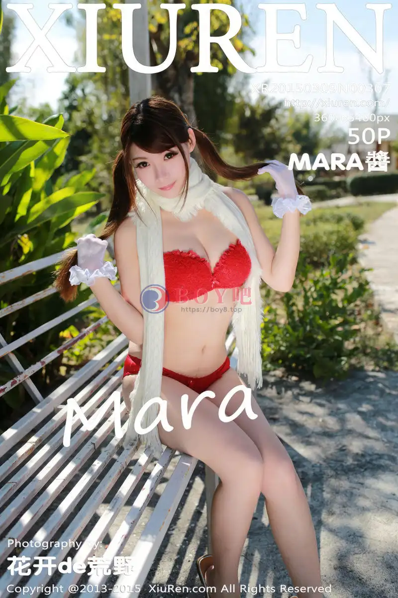 [XiuRen秀人网] No.307 秀人嫩模MARA醬泰国旅拍户外红色比基尼内衣诱惑写真-BOY吧
