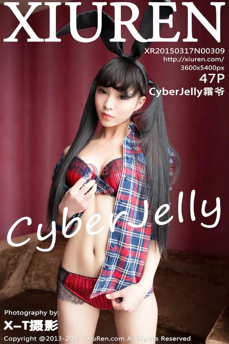 [XiuRen秀人网] No.309 内地嫩模CyberJelly霜爷黑色兔女郎性感内衣写真-BOY吧