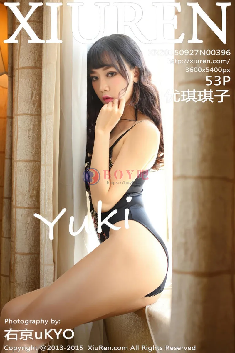 [XiuRen秀人网] No.396 嫩模优琪琪子yuki黑色蕾丝内裤秀完美翘臀极致诱惑写真-BOY吧