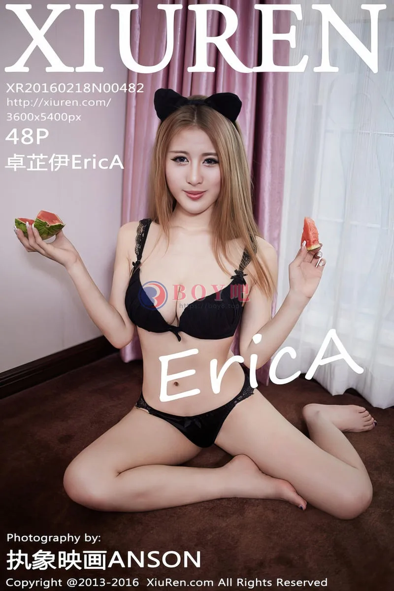 [XiuRen秀人网] No.482 波神嫩模卓芷伊EricA居家私房内衣系列豪乳美臀诱惑写真-BOY吧
