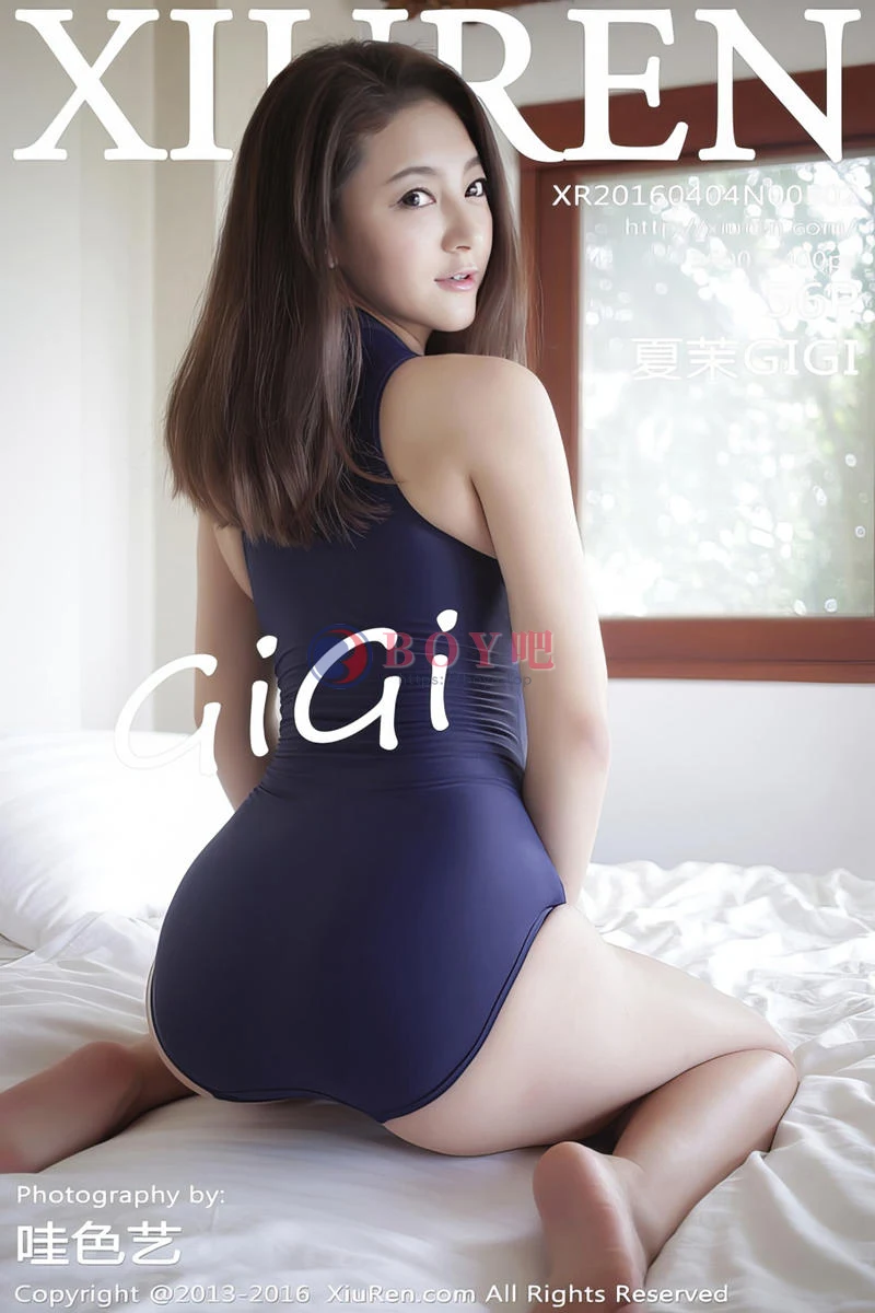 [XiuRen秀人网] No.502 嫩模夏茉GIGI低胸连体泳装秀傲人豪乳撩人诱惑写真-BOY吧