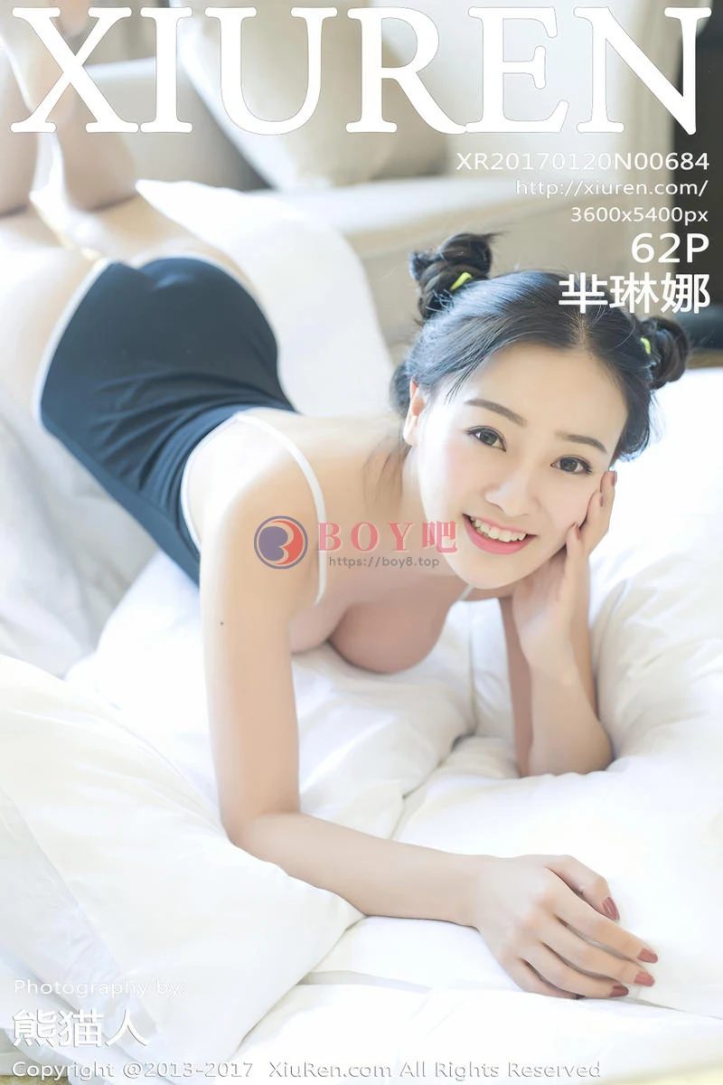[XiuRen秀人网] No.684 嫩模芈琳娜居家蓝色低胸体操服秀美胸白色死库水性感写真-BOY吧