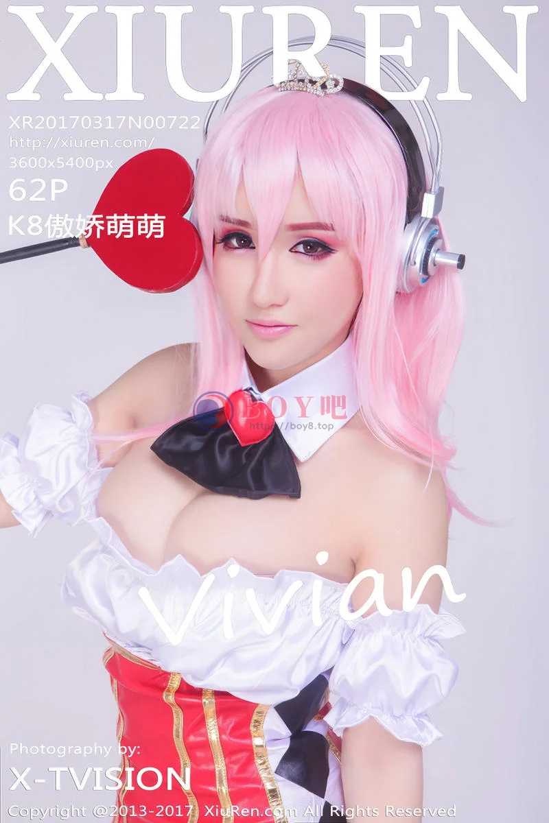 [XiuRen秀人网] No.722 嫩模K8傲娇萌萌Vivian浴室里全裸上身手遮豪乳诱惑写真-BOY吧