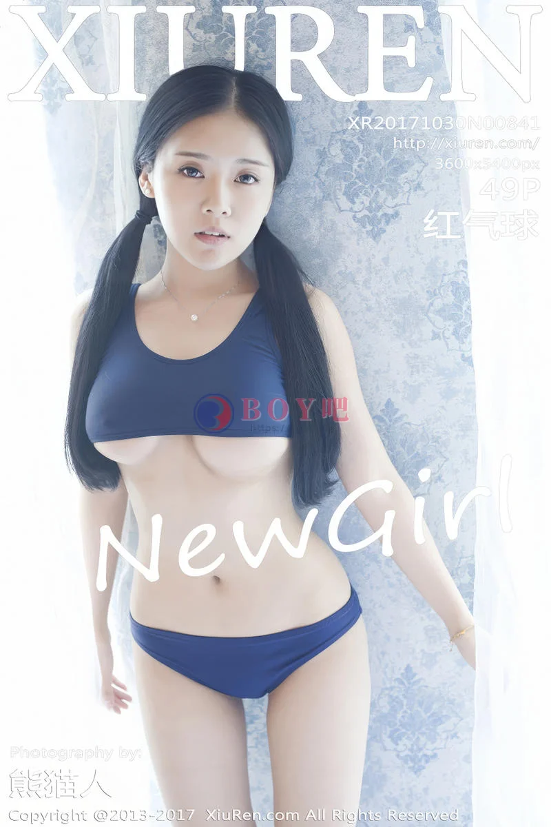 [XiuRen秀人网] No.841 巨乳嫩模红气球分体死库水加黑色蕾丝内衣爆乳诱惑写真 - BOY吧-BOY吧