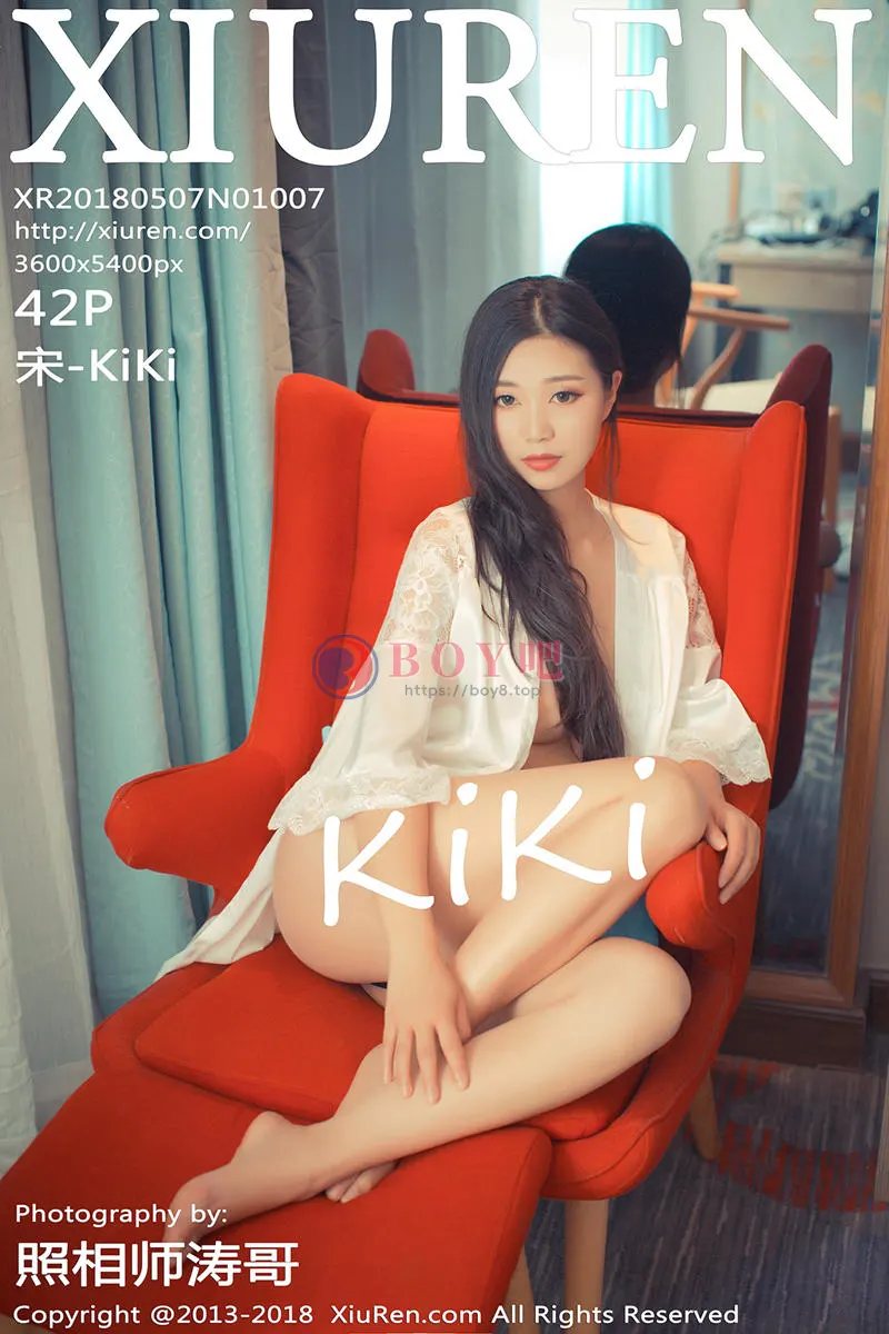 [XiuRen秀人网] No.1007 嫩模宋-KiKi居家性感白衬衣半脱真空露美乳撩人诱惑写真-BOY吧
