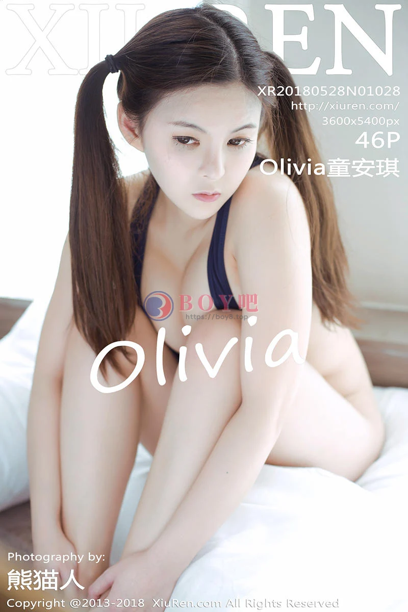[XiuRen秀人网] No.1028 嫩模Olivia童安琪蓝色带子比基尼秀豪乳火辣诱惑写真 - BOY吧-BOY吧