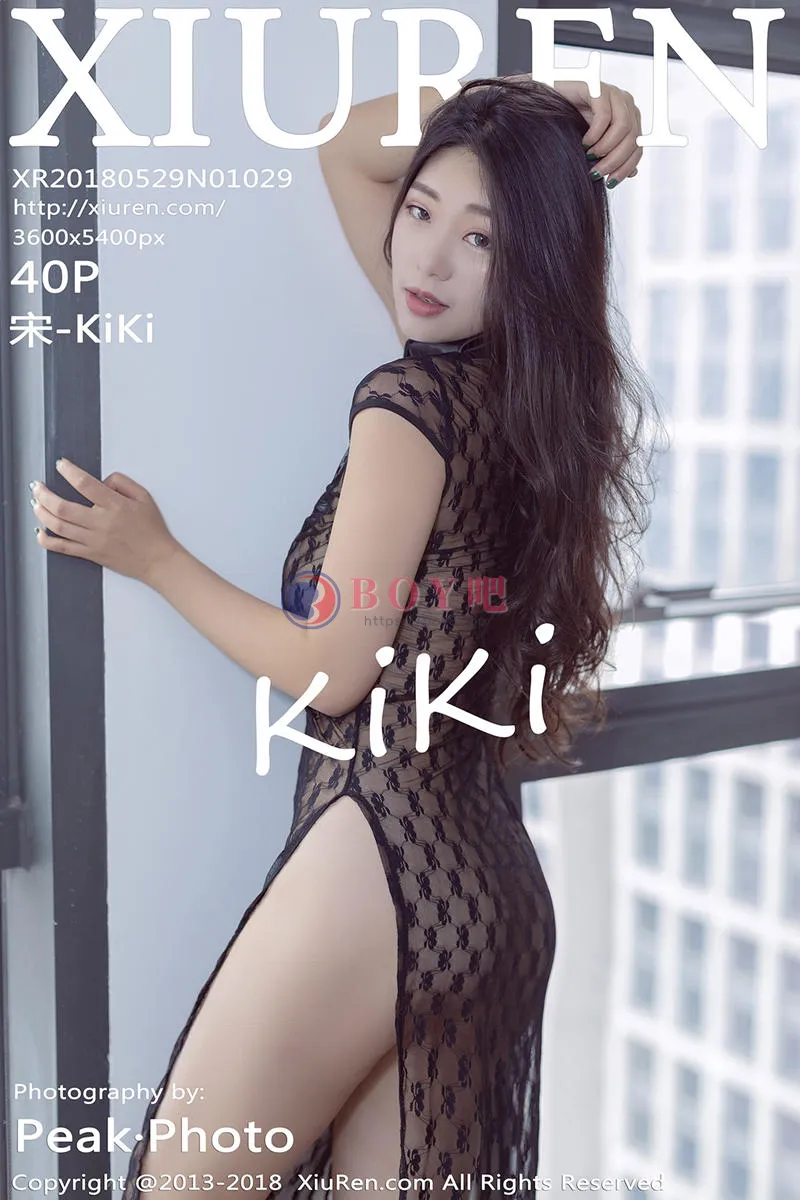[XiuRen秀人网] No.1029 嫩模宋-KiKi黑色真空透视旗袍+复古肚兜爆乳诱惑写真-BOY吧