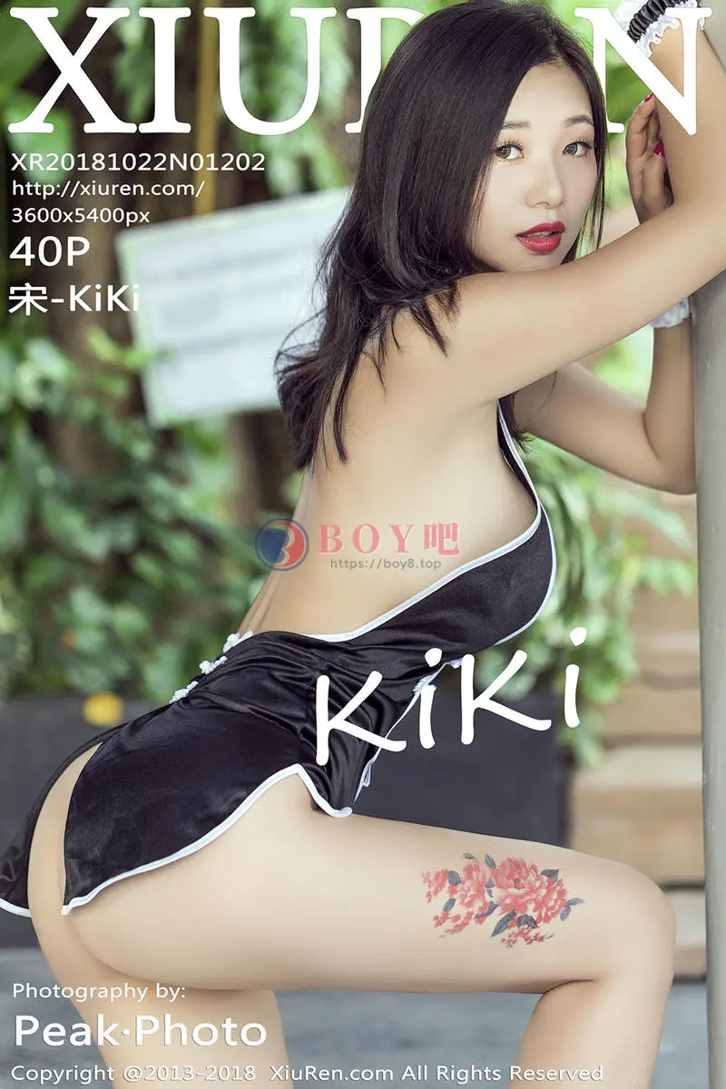 [XiuRen秀人网] No.1202 女神宋-Kiki普吉岛旅拍黑色情趣旗袍+蕾丝薄纱火辣诱惑写真-BOY吧