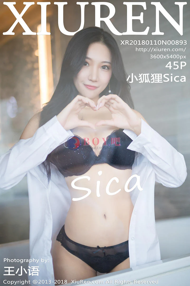 [XiuRen秀人网] No.893 嫩模小狐狸Sica性感黑色女仆装+浴室透视内衣诱惑写真-BOY吧