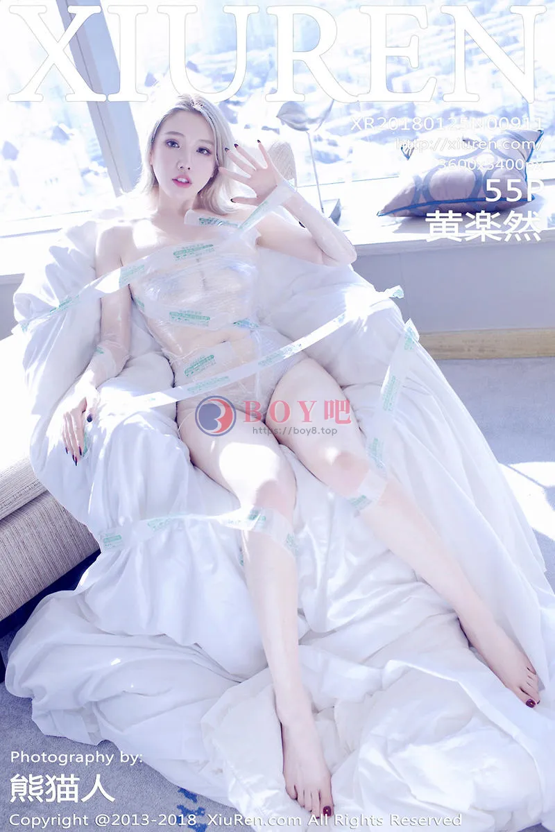 [XiuRen秀人网] No.911 极品嫩模黄乐然大尺度私房胶带缠身透视秀美乳喷血诱惑写真-BOY吧