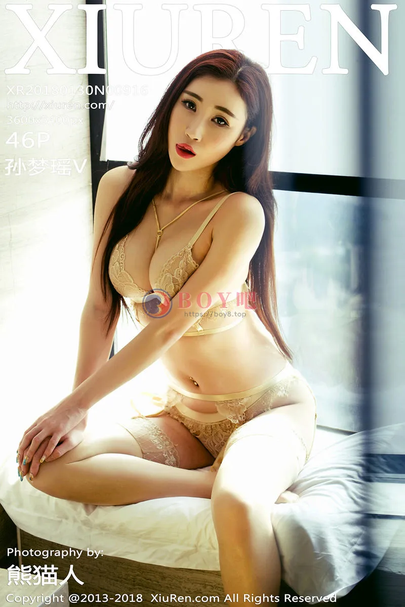 [XiuRen秀人网] No.916 嫩模孙梦瑶V红色三点式比基尼+肉色蕾丝内衣完美诱惑写真-BOY吧