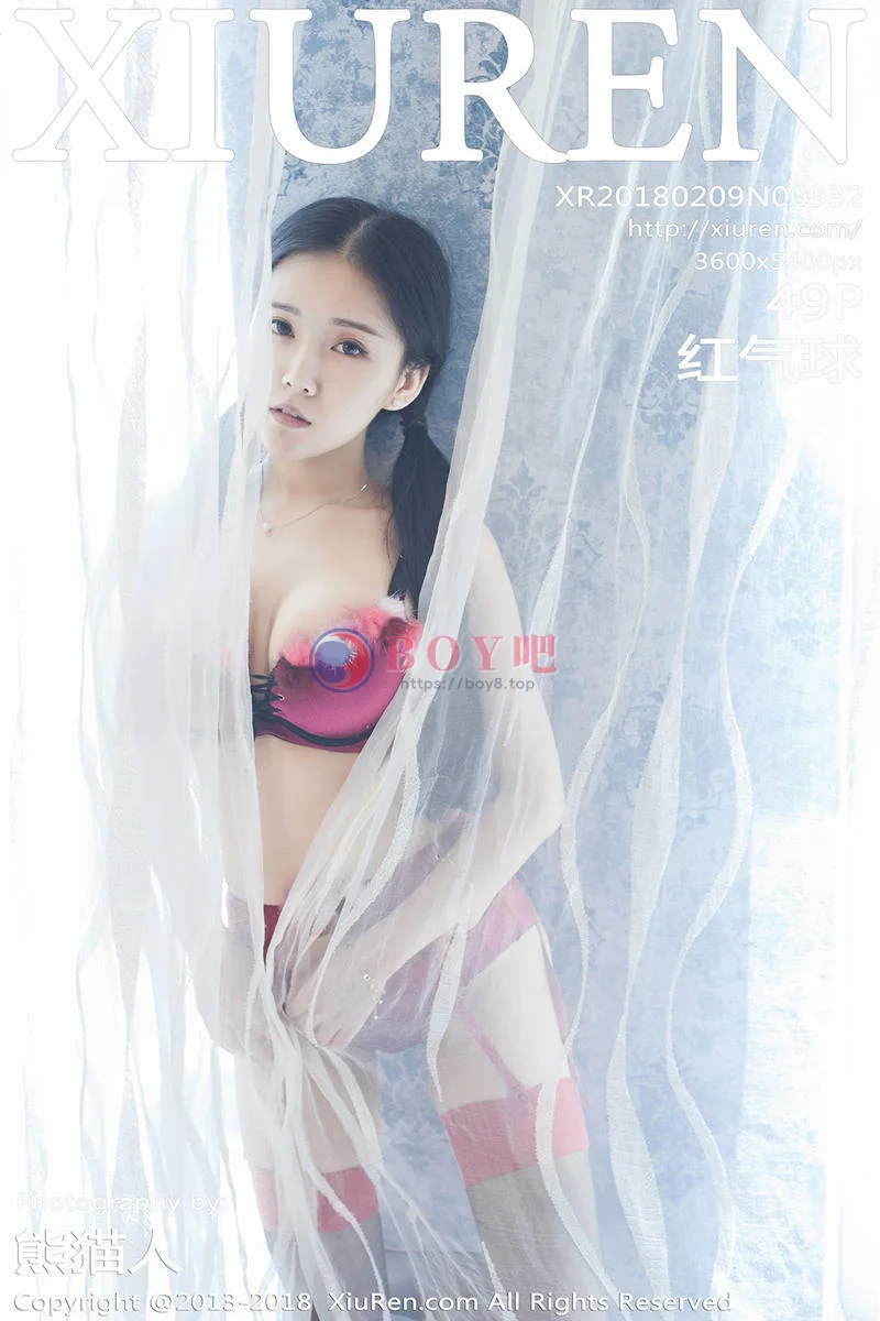 [XiuRen秀人网] No.932 巨乳嫩模红气球红色连体内衣+日系开胸死库水爆乳诱惑写真 - BOY吧-BOY吧