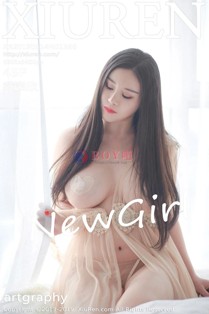 [XiuRen秀人网] No.1366 嫩模戴渃欣私房粉色薄纱情趣内衣透视秀豪乳极致诱惑写真 - BOY吧-BOY吧