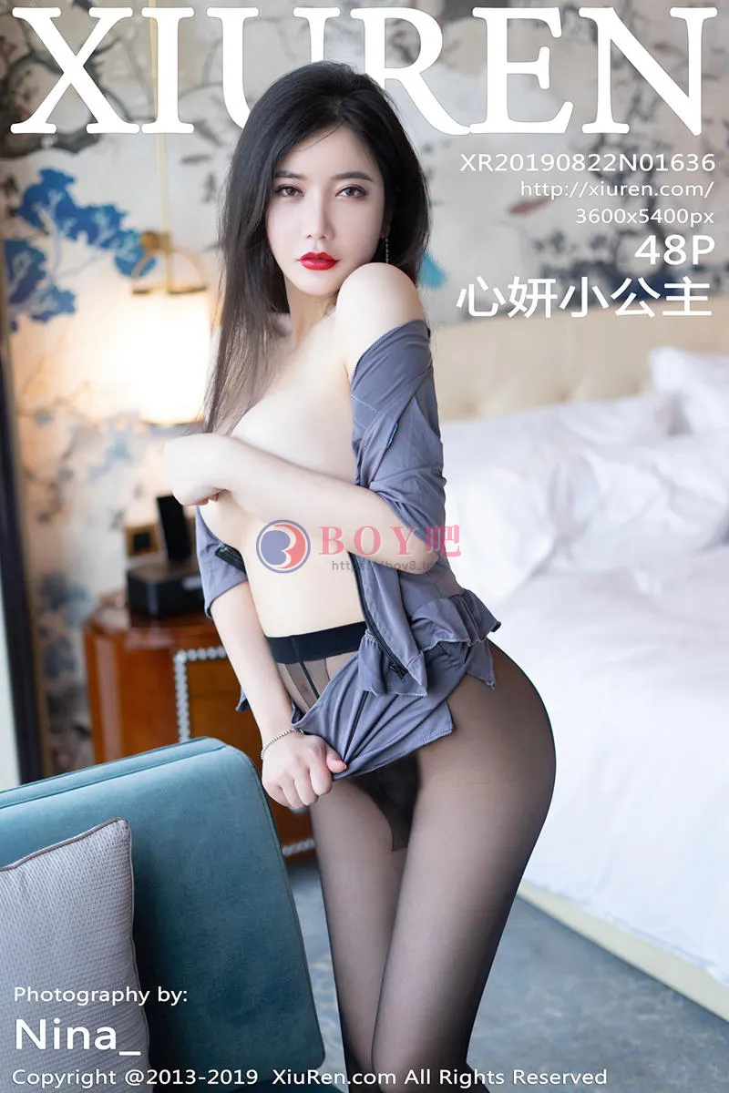 [XiuRen秀人网] No.1636 女神心妍小公主私房黑丝警花制服半脱无限风光撩人诱惑写真-BOY吧