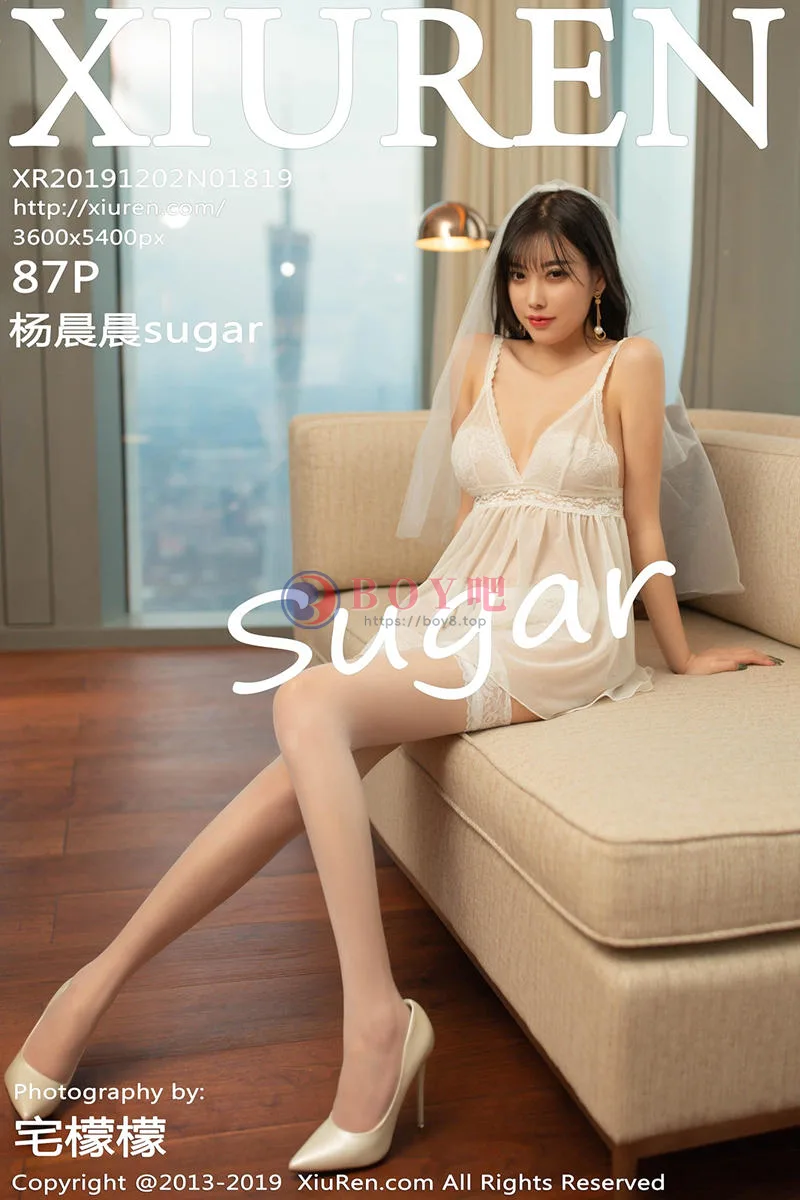 [XiuRen秀人网] No.1819 女神杨晨晨sugar私房新娘主题薄纱内衣秀完美身材诱惑写真-BOY吧